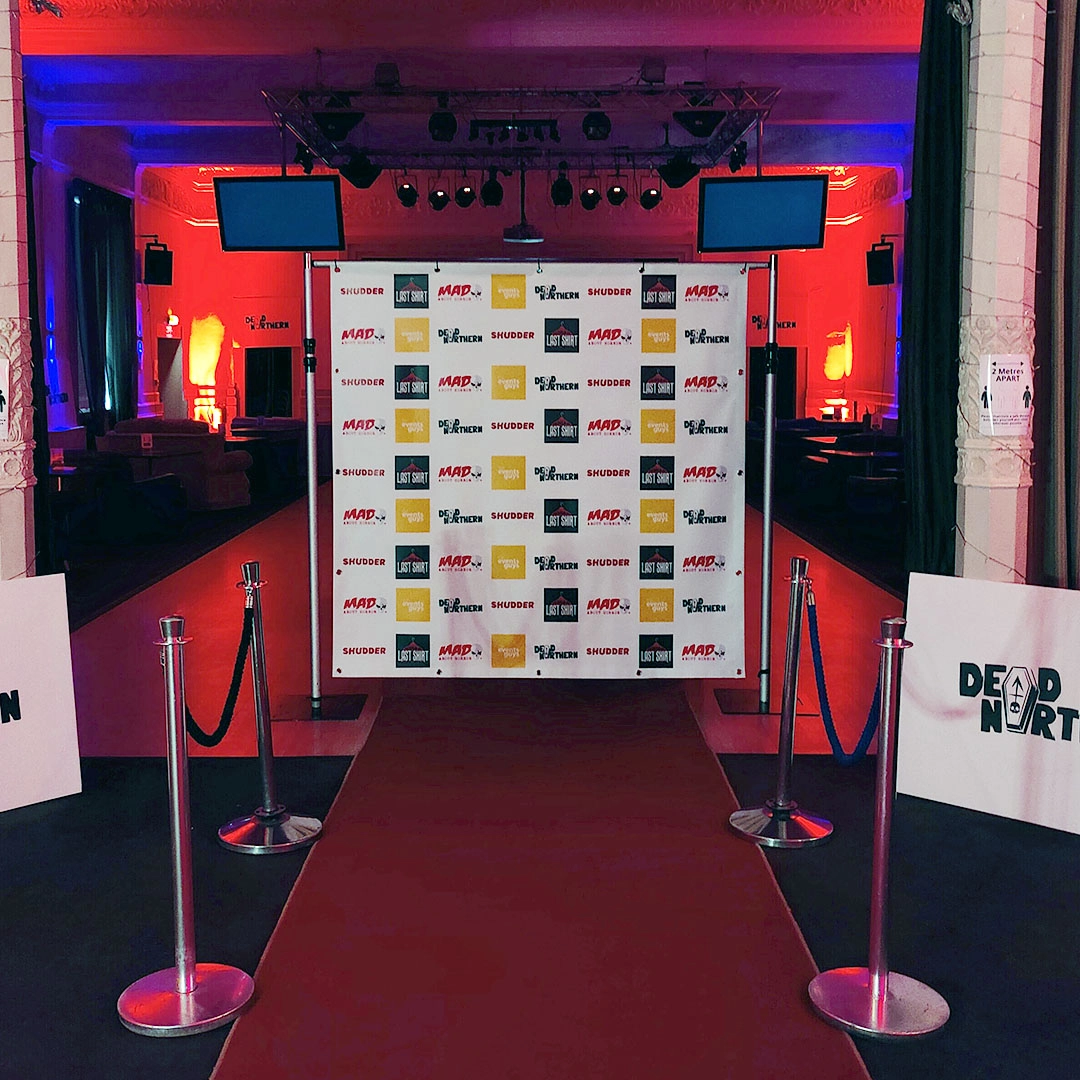 The 2020 Dead Northern Step and Repeat Banner