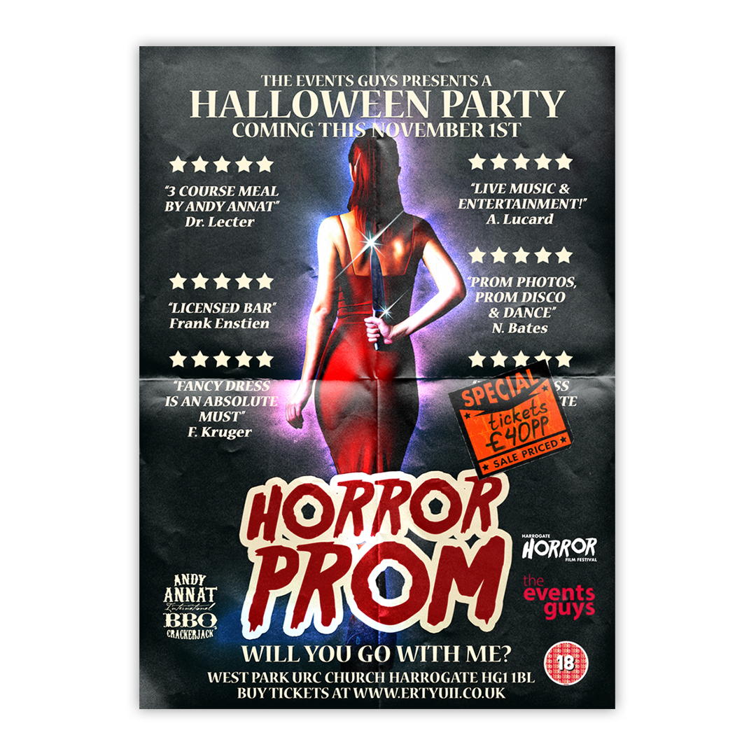 spooky prom night horror-themed event visual