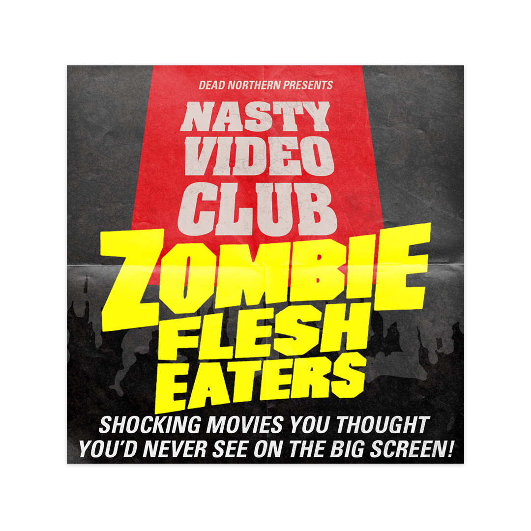 Italian splatter horror screening promo visual