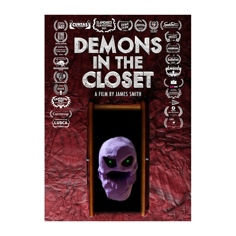 Demons in the closet childhood monster horror-comedy visual