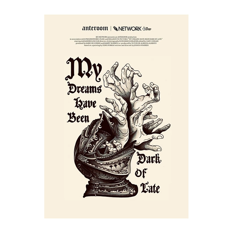 My Dreams Have Been Dark of Late poetic nightmare short film poster