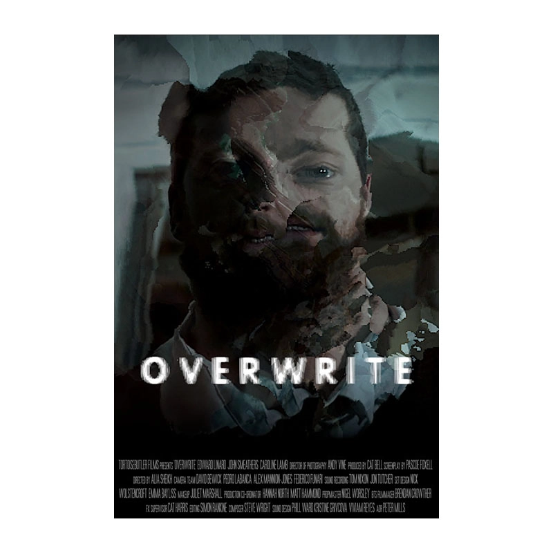 overwrite glitch-themed digital horror short print
