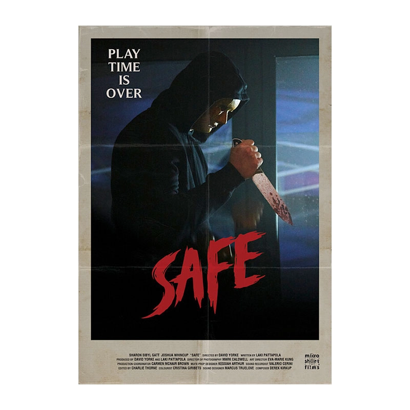 safe domestic invasion suspense short film poster