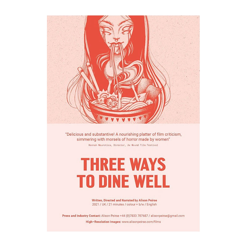 three-ways-to-dine-well dark culinary horror satire print