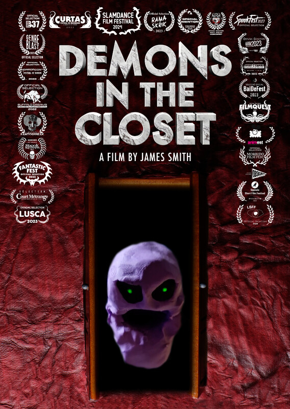 Demons in the closet childhood monster horror-comedy visual