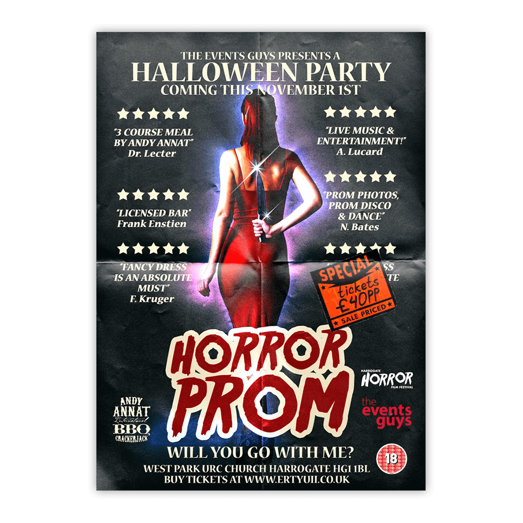 spooky prom night horror-themed event visual