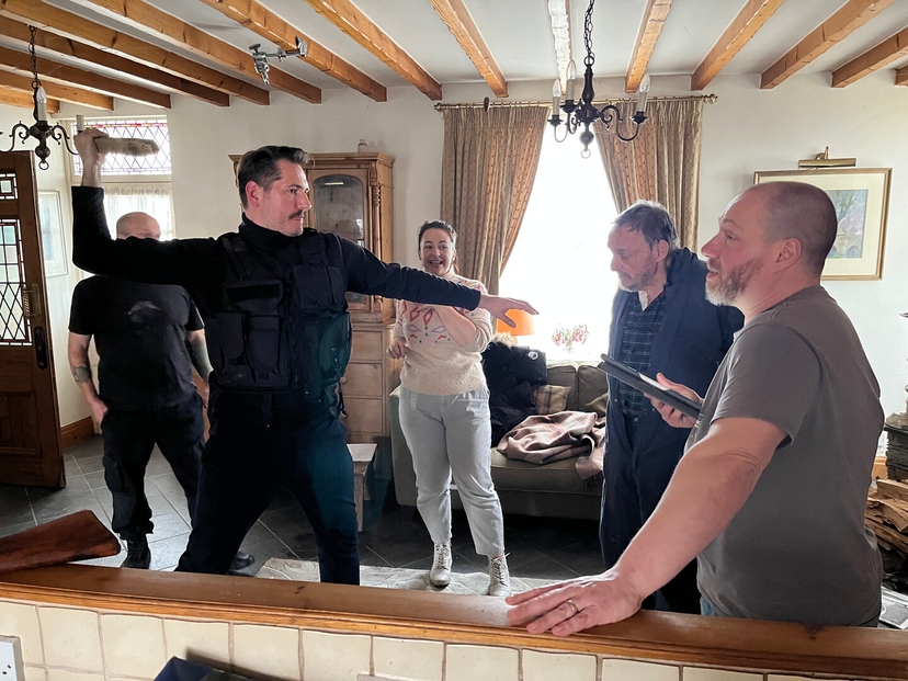 Scenes from Movie on set